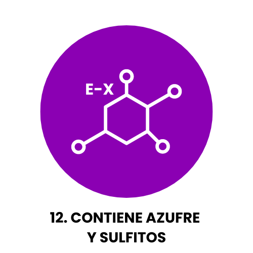 Contiene azufre